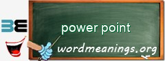 WordMeaning blackboard for power point